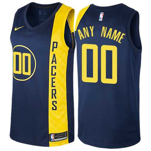 Men & Youth Customized Indiana Pacers Navy Blue Nike City Edition Jersey